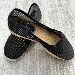 Michael Kors Black Mesh Espadrilles